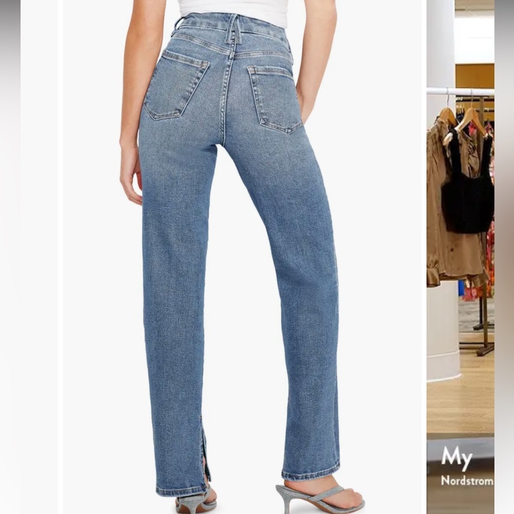 GOOD AMERICAN “Good Boy” High Waist Boyfriend Jeans womens size 4/27 - Picture 9 of 11